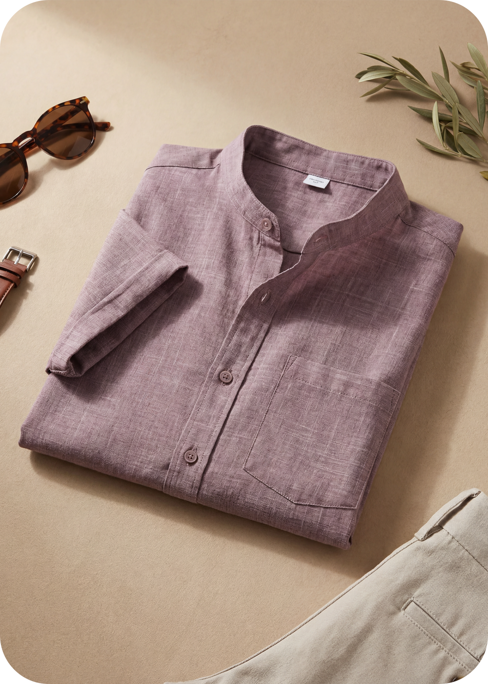 Porto Shirt - Men’s linen-cotton Shirt