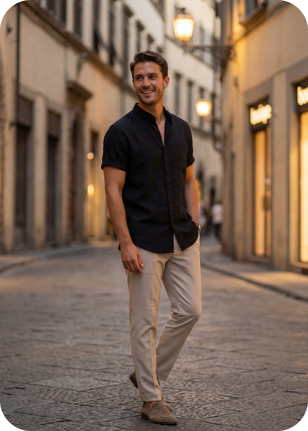 Porto Shirt - Men’s linen-cotton Shirt