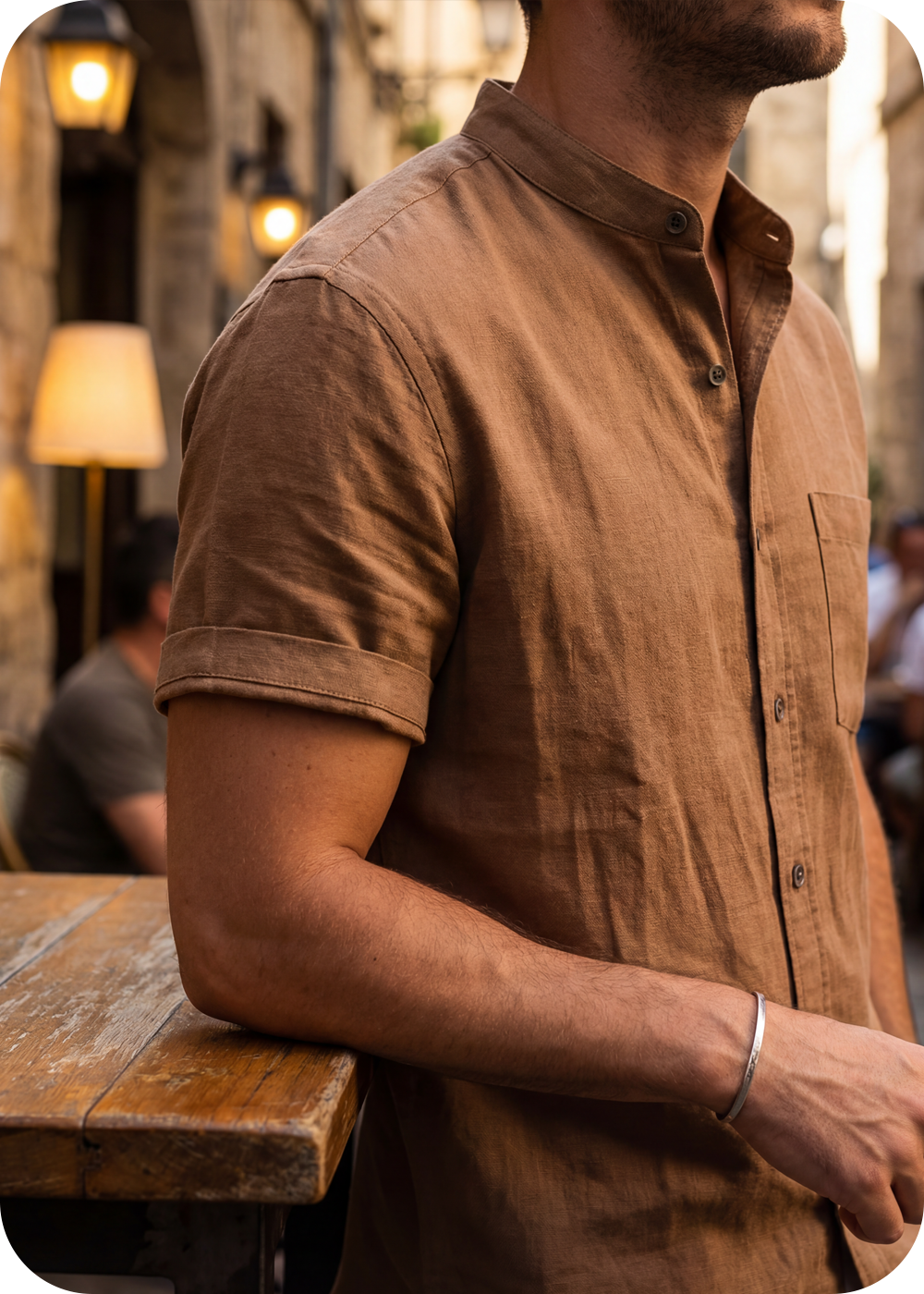 Porto Shirt - Men’s linen-cotton Shirt