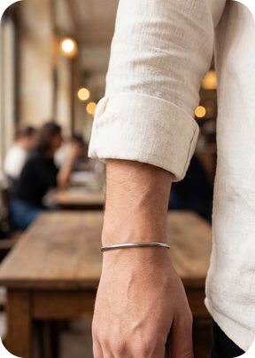 CL Men's Silver Bracelet