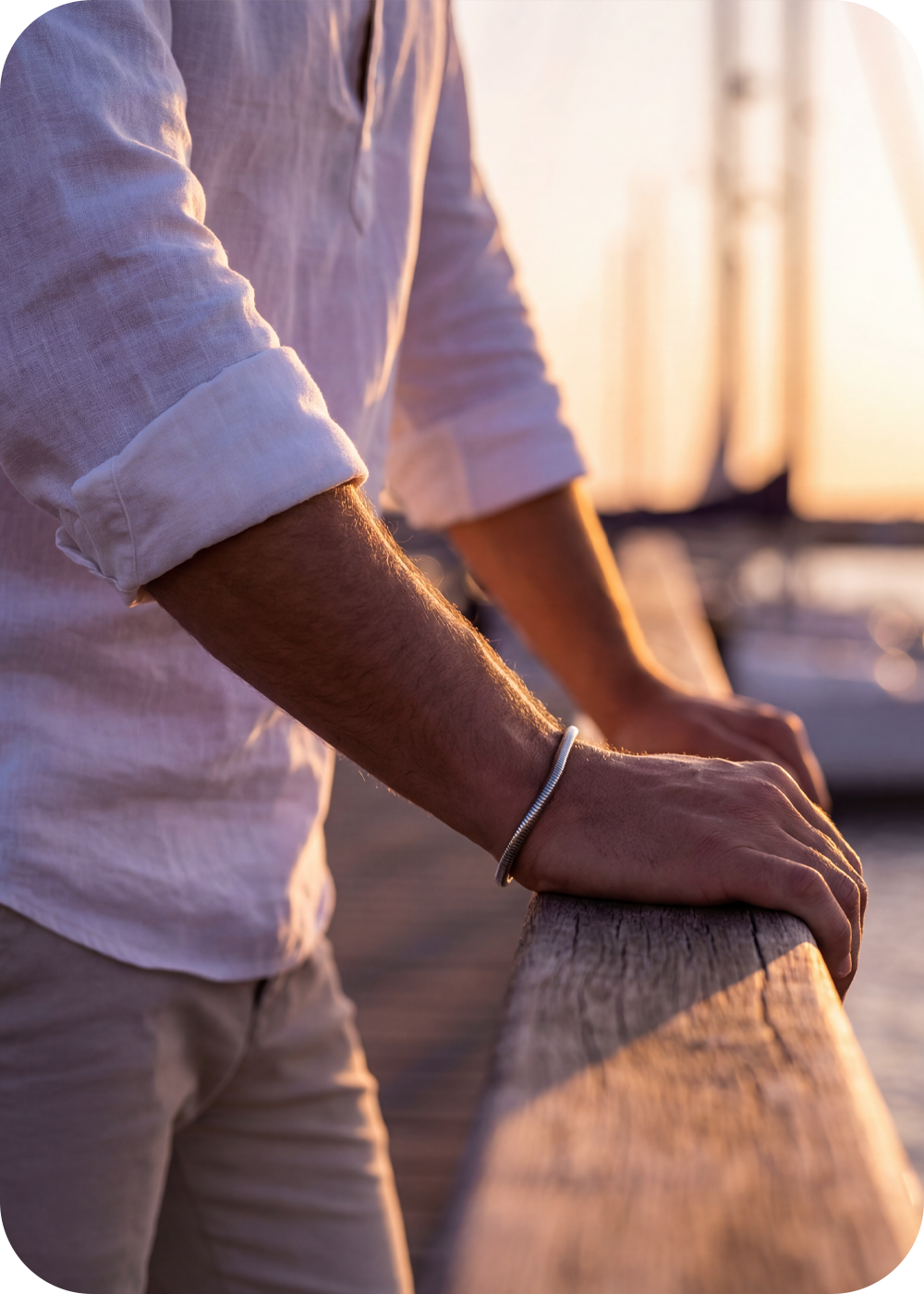 CL Men's Silver Bracelet