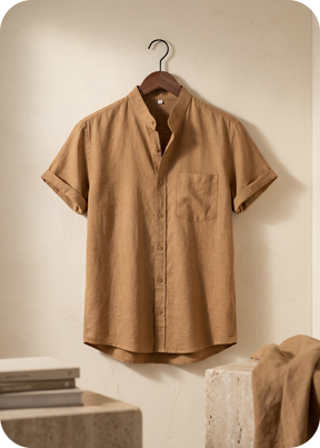 Porto Shirt - Men’s linen-cotton Shirt